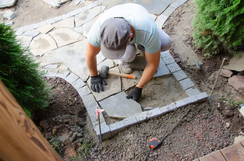 Local Patio Stones Installation pros at work